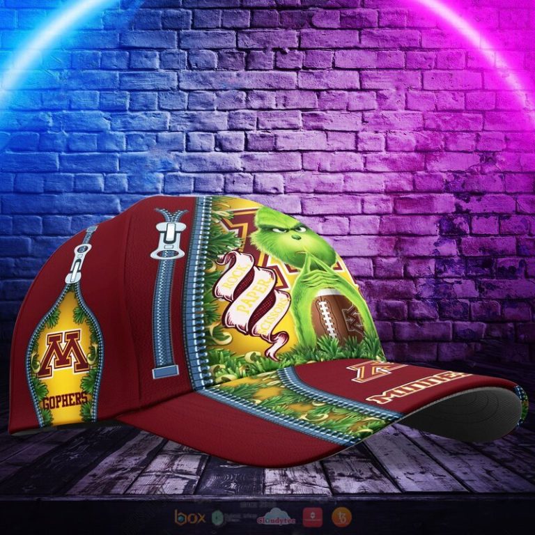 Personalized NCAA Minnesota Golden Gophers The Grinch Cap 1 2