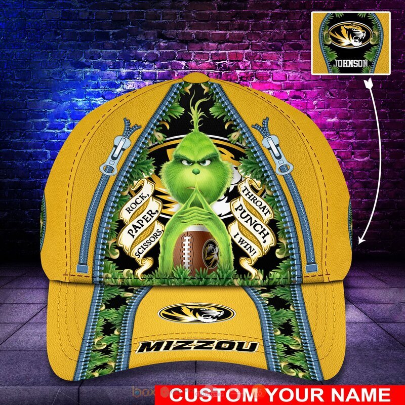 Personalized NCAA Missouri Tigers The Grinch Cap