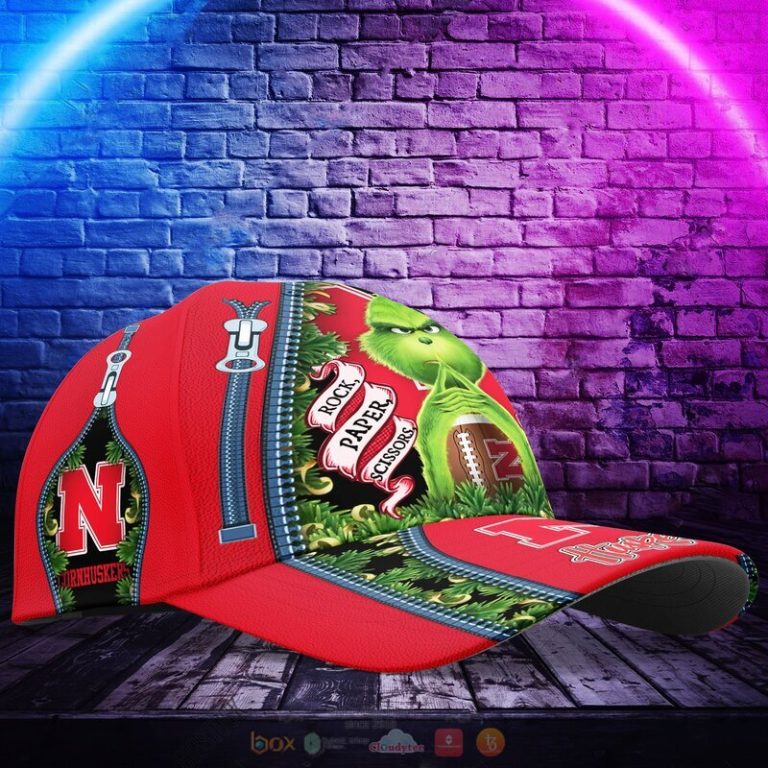 Personalized NCAA Nebraska Cornhuskers The Grinch Cap 1 2