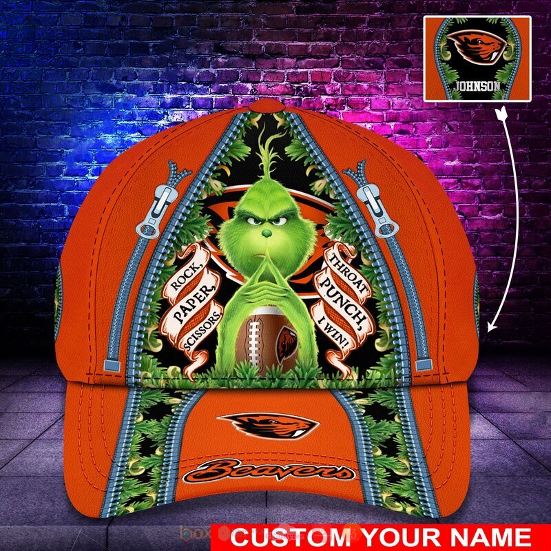 Personalized NCAA Oregon State Beavers The Grinch Cap