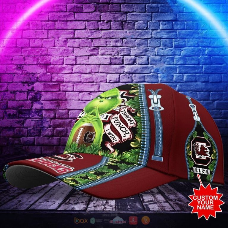 Personalized NCAA South Carolina Gamecocks The Grinch Cap 1