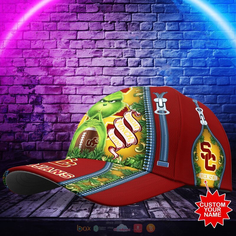 Personalized NCAA Usc Trojans The Grinch Cap 1