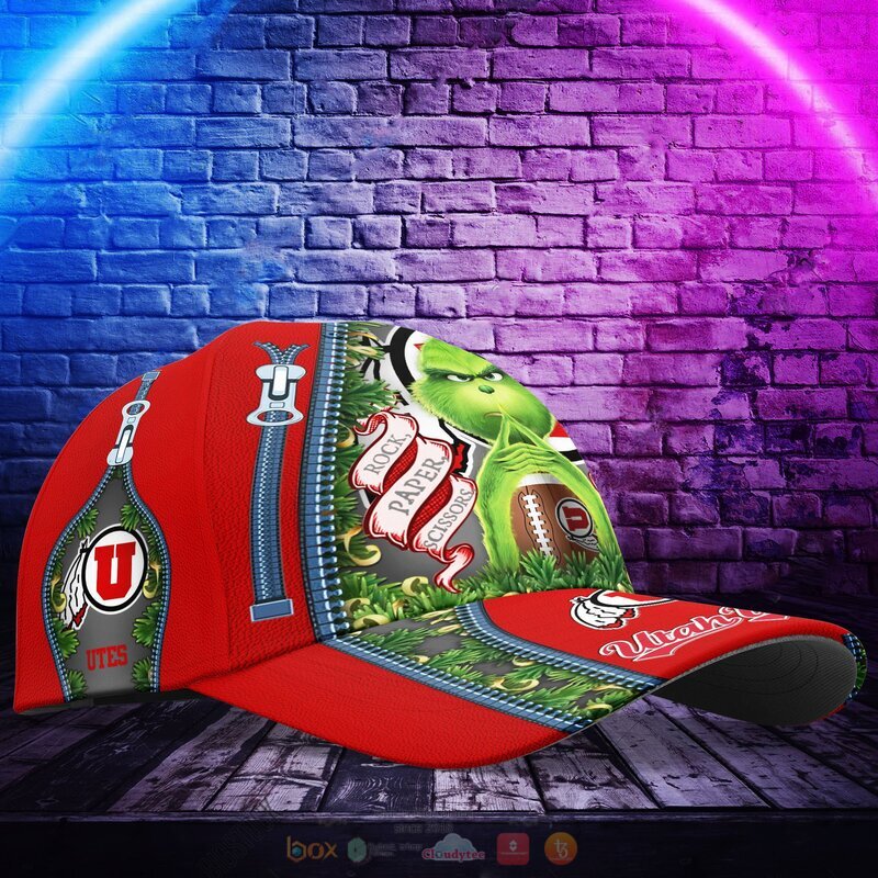 Personalized NCAA Utah Utes The Grinch Cap 1 2