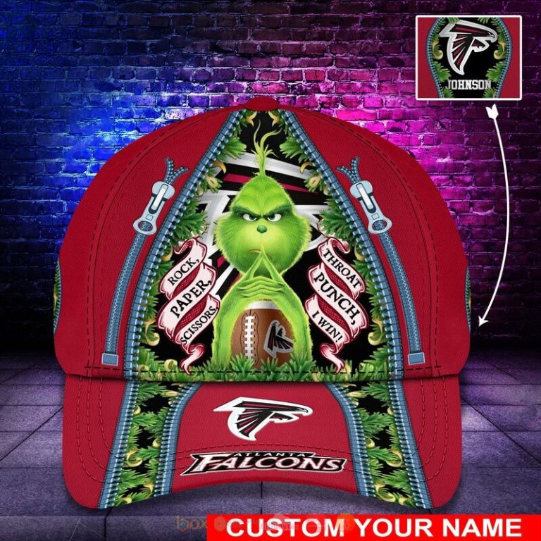 Personalized NFL Atlanta Falcons The Grinch Cap