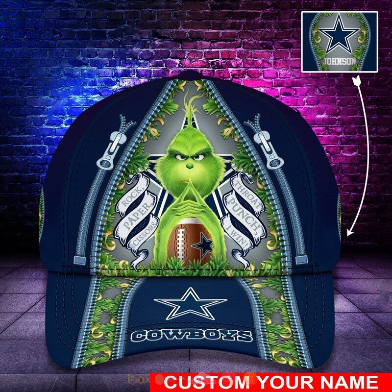 Personalized NFL Dallas Cowboys The Grinch Cap