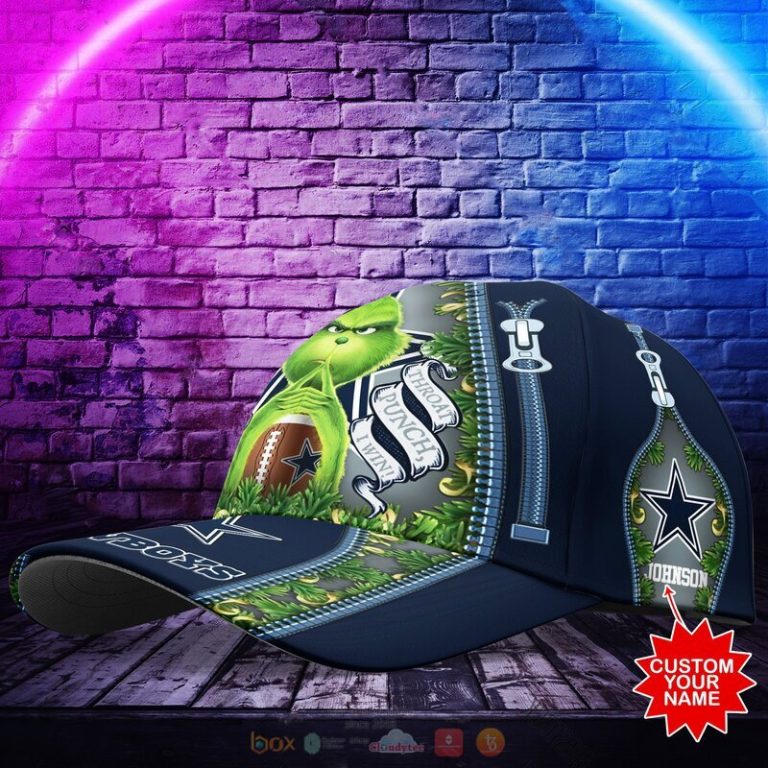 Personalized NFL Dallas Cowboys The Grinch Cap 1