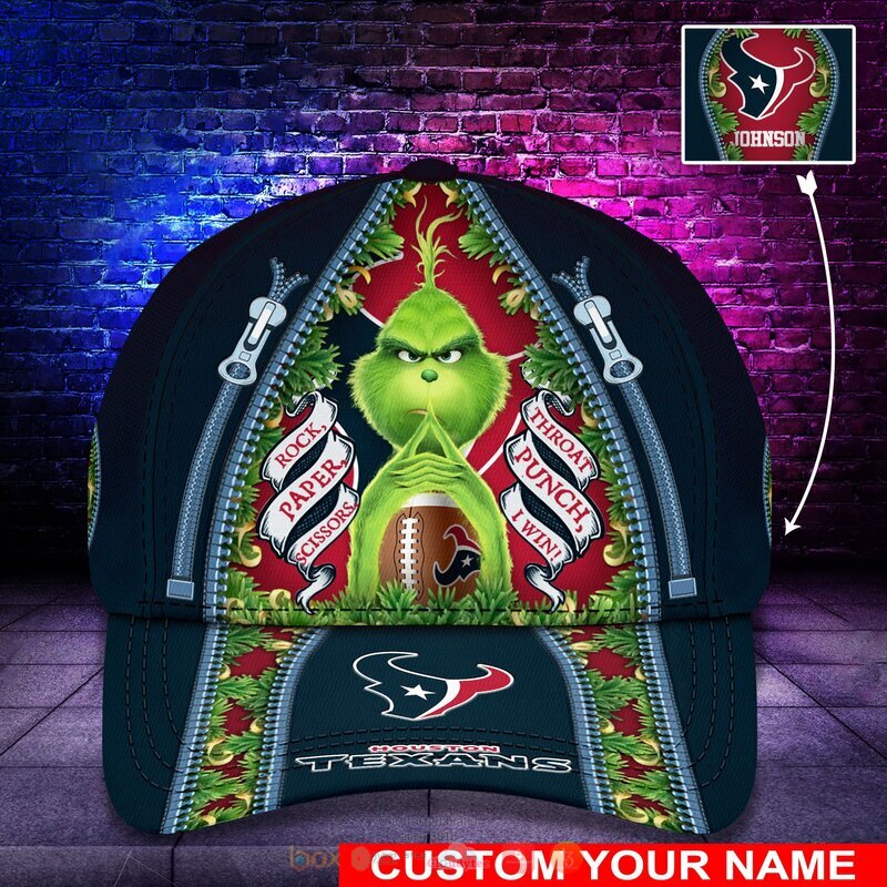 Personalized NFL Houston Texans The Grinch Cap
