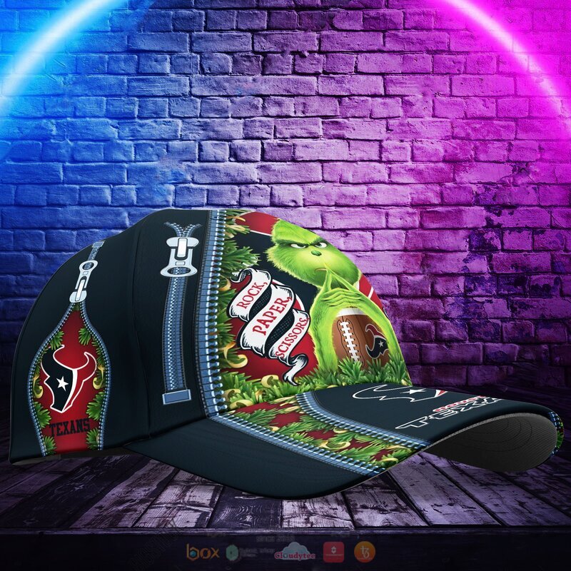 Personalized NFL Houston Texans The Grinch Cap 1 2