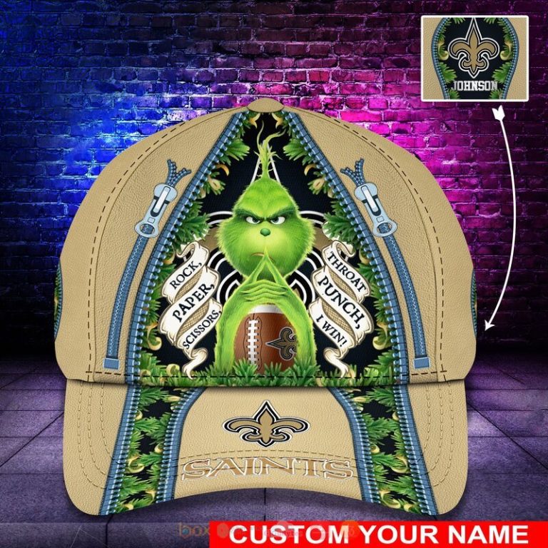 Personalized NFL New Orleans Saints The Grinch Cap