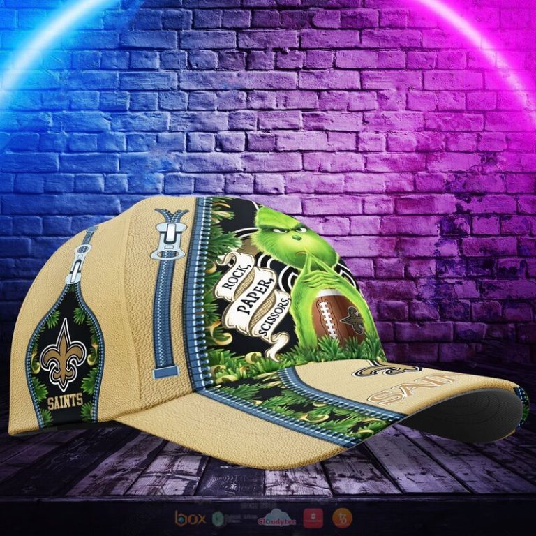 Personalized NFL New Orleans Saints The Grinch Cap 1 2