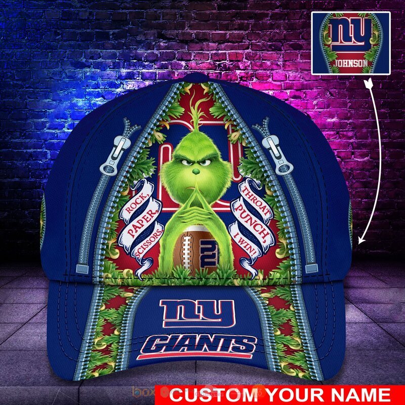 Personalized NFL New York Giants The Grinch Cap