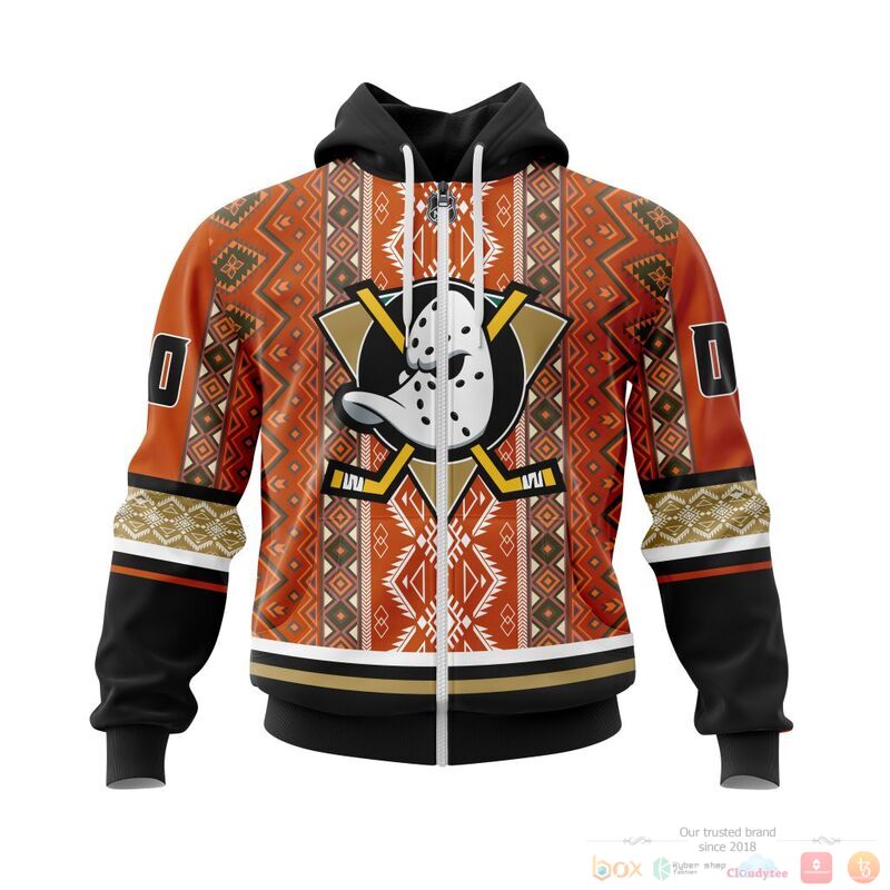 Personalized NHL Anaheim Ducks brocade pattern 3d shirt hoodie 1