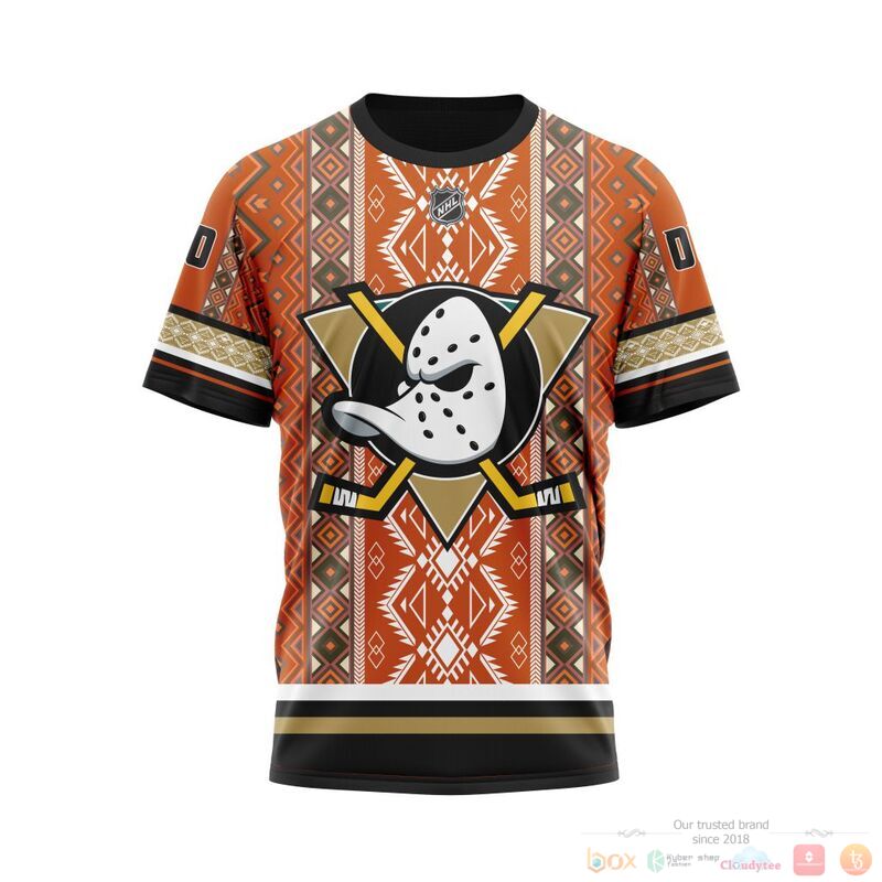 Personalized NHL Anaheim Ducks brocade pattern 3d shirt hoodie 1 2 3 4 5