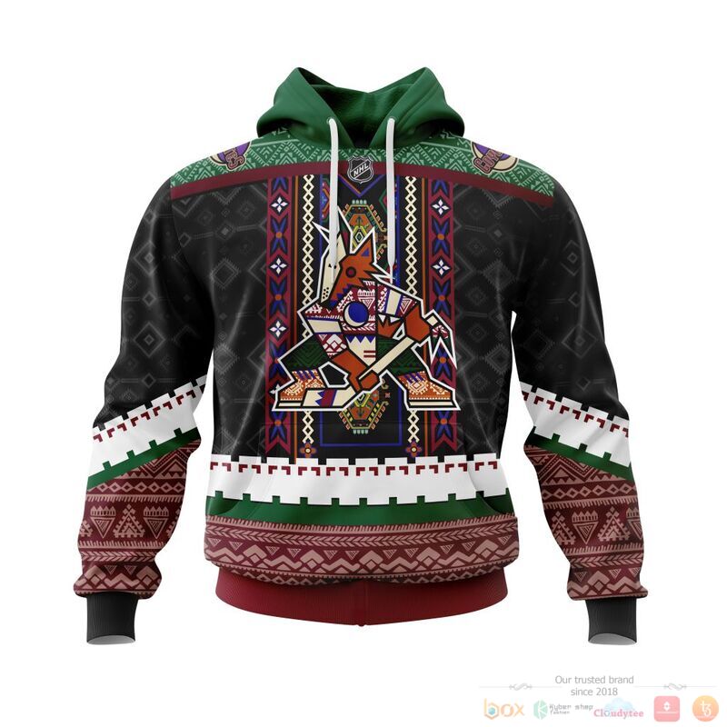 Personalized NHL Arizona Coyotes brocade pattern 3d shirt hoodie