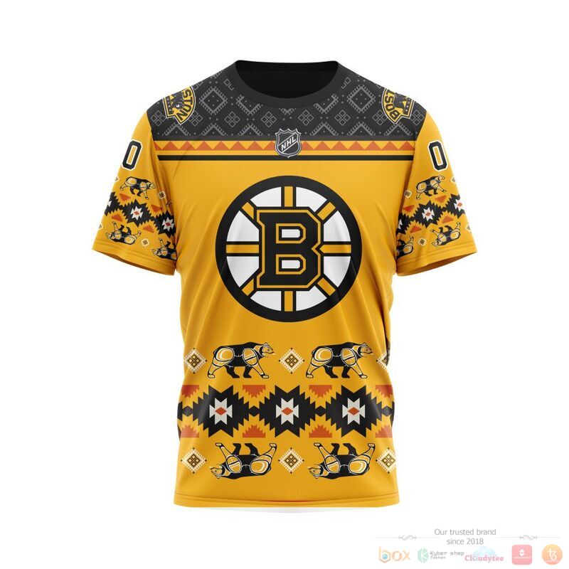 Personalized NHL Boston Bruins brocade pattern 3d shirt hoodie 1 2 3 4 5