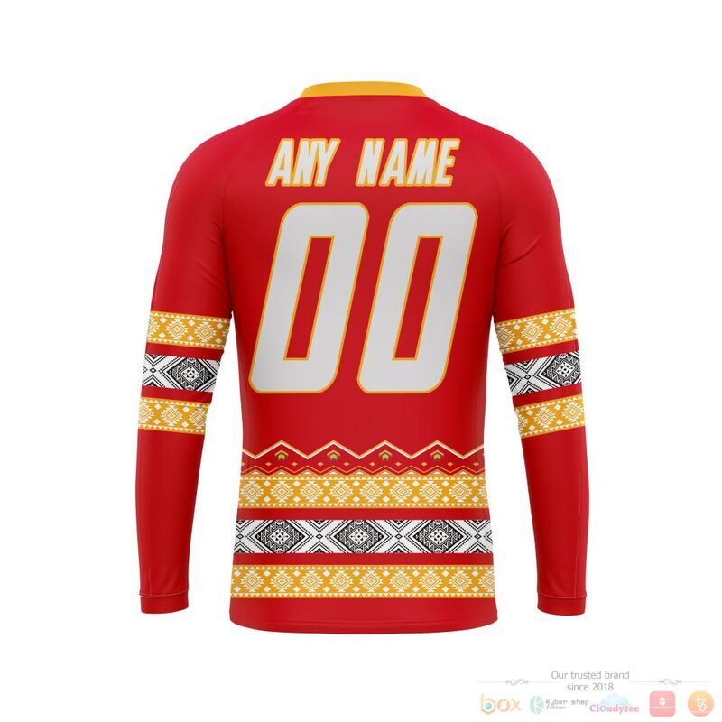 Personalized NHL Calgary Flames brocade pattern 3d shirt hoodie 1 2 3 4
