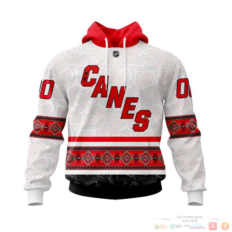 Personalized NHL Carolina Hurricanes brocade pattern 3d shirt hoodie