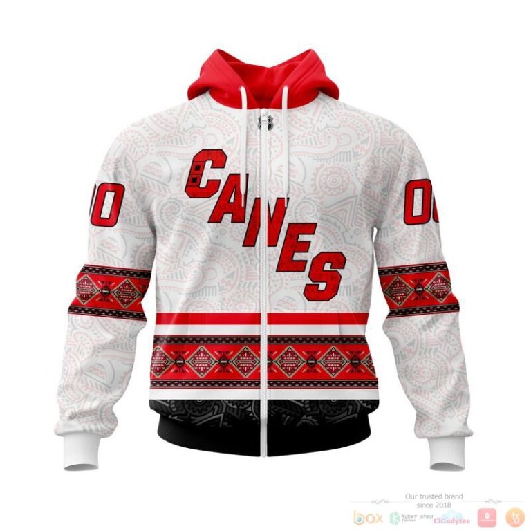 Personalized NHL Carolina Hurricanes brocade pattern 3d shirt hoodie 1