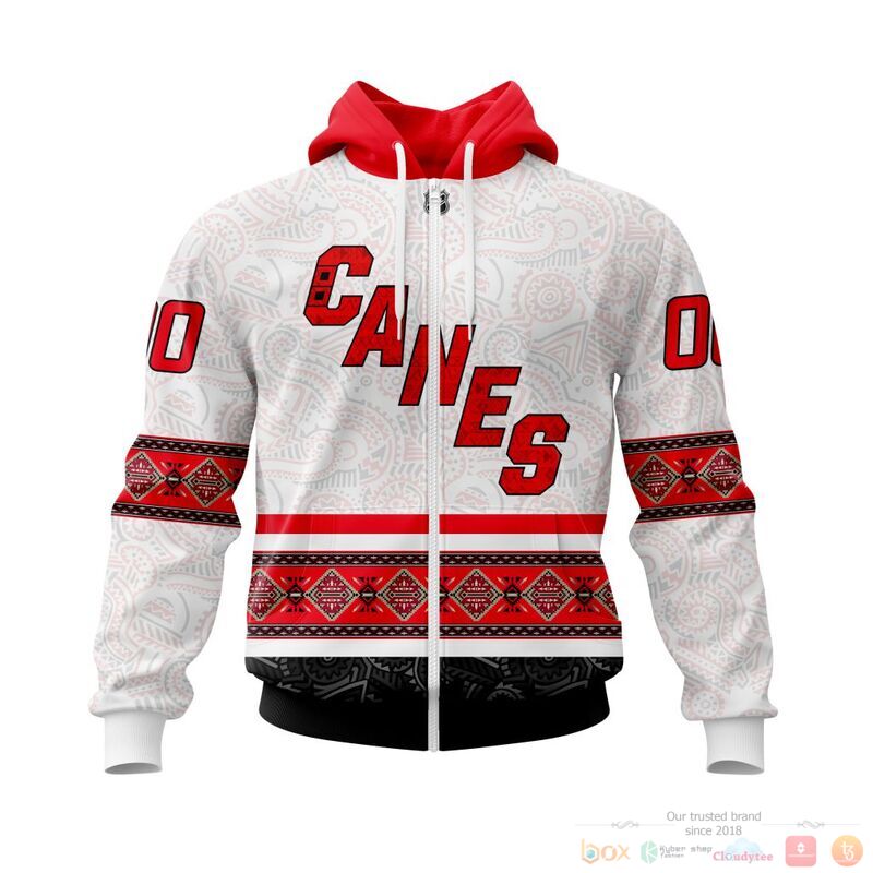 Personalized NHL Carolina Hurricanes brocade pattern 3d shirt hoodie 1