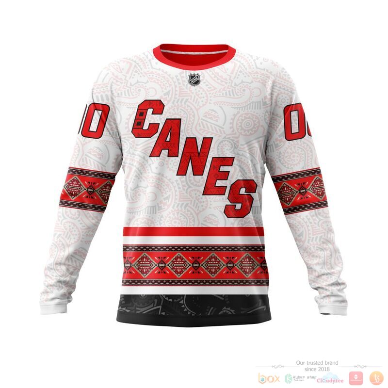 Personalized NHL Carolina Hurricanes brocade pattern 3d shirt hoodie 1 2 3