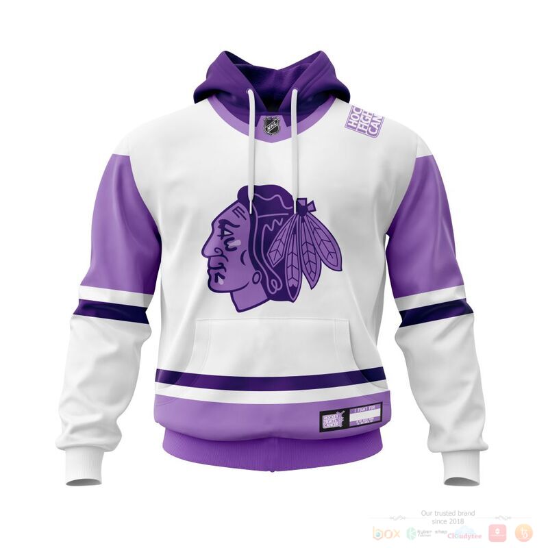 Personalized NHL Chicago BlackHawks Fights Cancer 3d shirt hoodie
