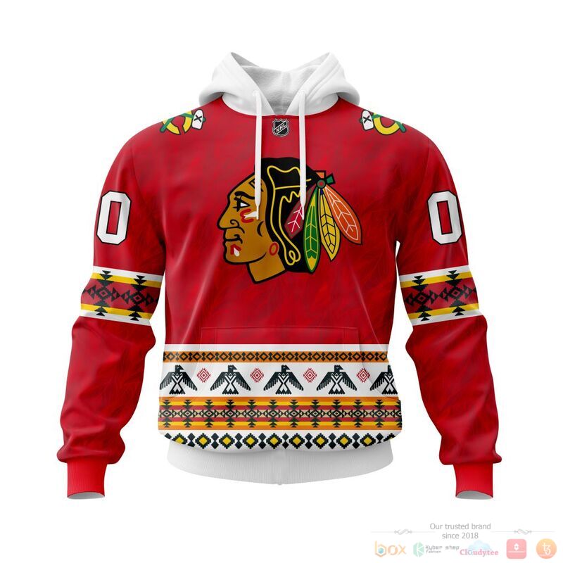 Personalized NHL Chicago BlackHawks brocade pattern 3d shirt hoodie