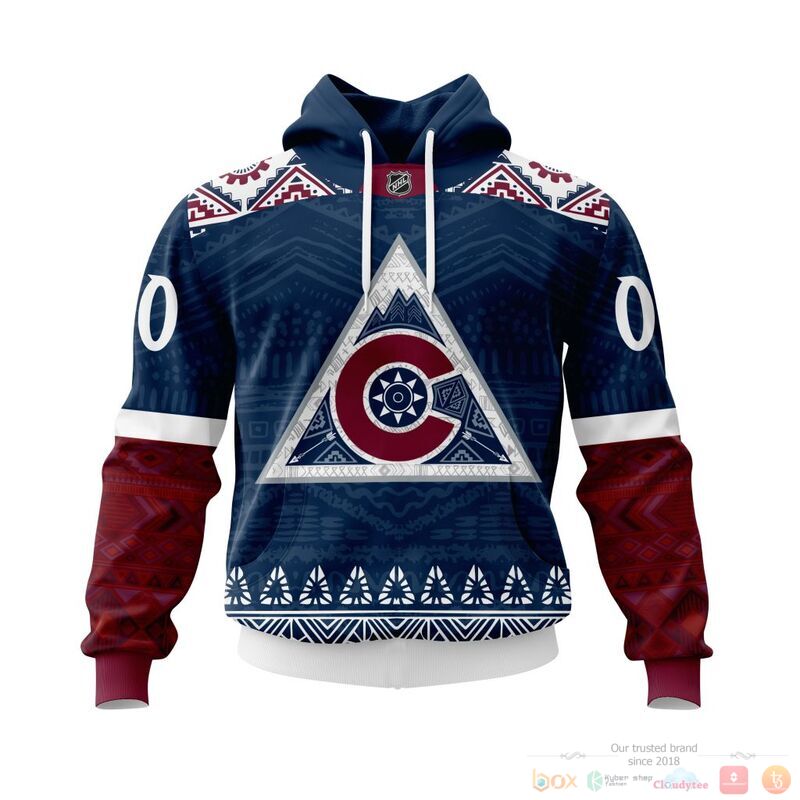 Personalized NHL Colorado Avalanche brocade pattern 3d shirt hoodie