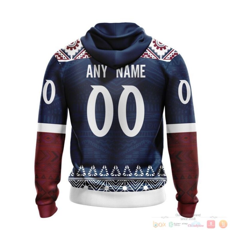 Personalized NHL Colorado Avalanche brocade pattern 3d shirt hoodie 1 2