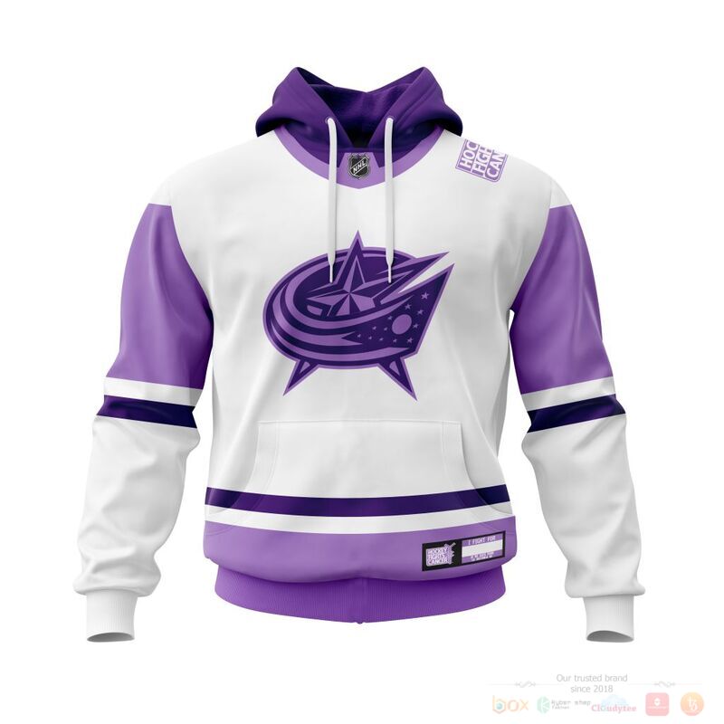 Personalized NHL Columbus Blue Jackets Fights Cancer 3d shirt hoodie