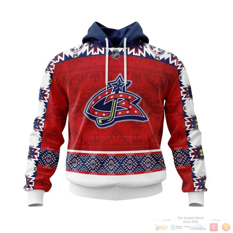 Personalized NHL Columbus Blue Jackets brocade pattern 3d shirt hoodie