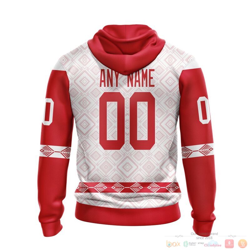 Personalized NHL Detroit Red Wings brocade pattern 3d shirt hoodie 1 2