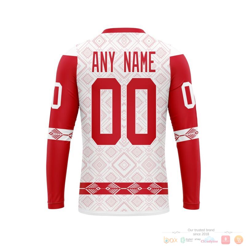 Personalized NHL Detroit Red Wings brocade pattern 3d shirt hoodie 1 2 3 4