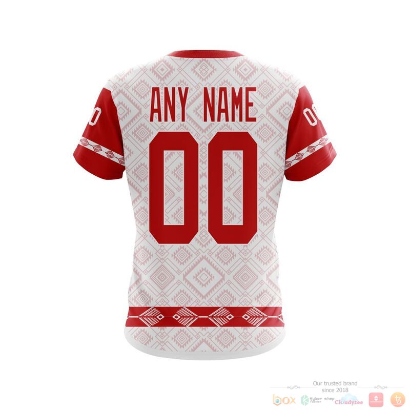 Personalized NHL Detroit Red Wings brocade pattern 3d shirt hoodie 1 2 3 4 5 6