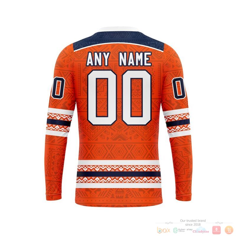 Personalized NHL Edmonton Oilers brocade pattern 3d shirt hoodie 1 2 3 4
