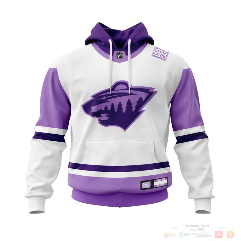 Personalized NHL Minnesota Wild Fights Cancer 3d shirt hoodie