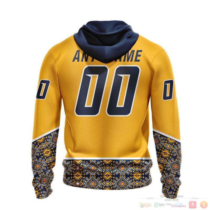 Personalized NHL Nashville Predators brocade pattern 3d shirt hoodie 1 2