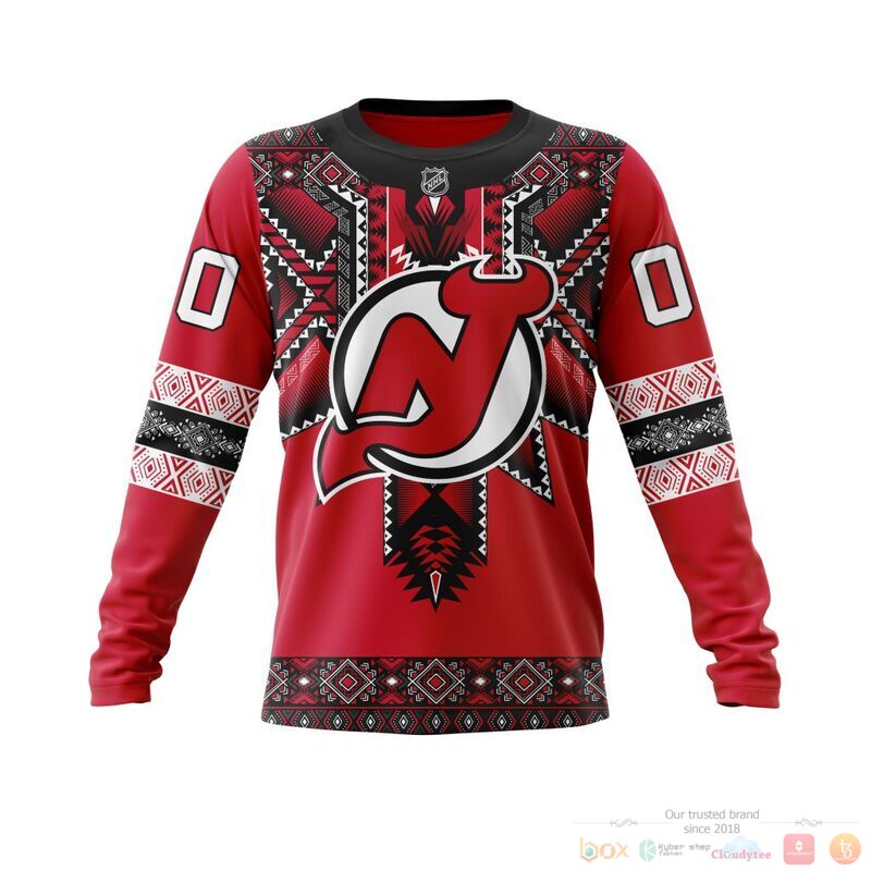 Personalized NHL New Jersey Devils brocade pattern 3d shirt hoodie 1 2 3