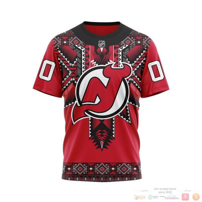 Personalized NHL New Jersey Devils brocade pattern 3d shirt hoodie 1 2 3 4 5
