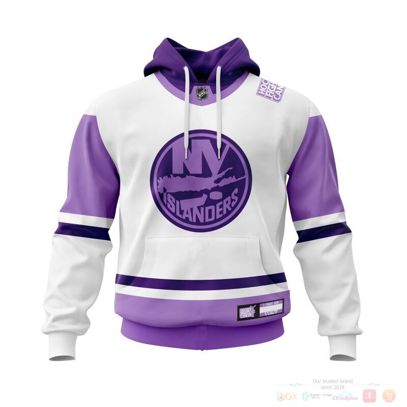 Personalized NHL New York Islanders Fights Cancer 3d shirt hoodie