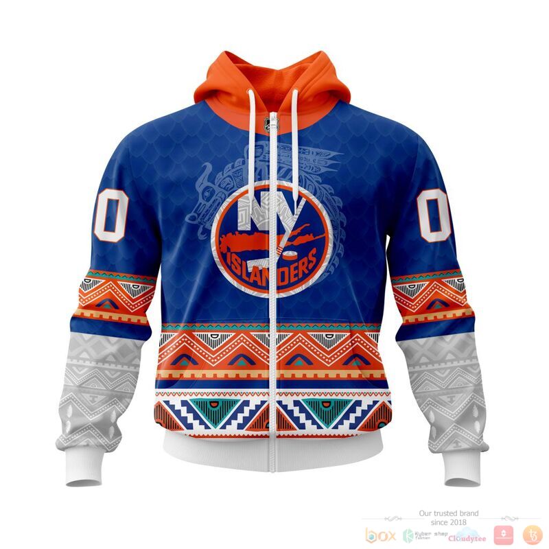 Personalized NHL New York Islanders brocade pattern 3d shirt hoodie 1