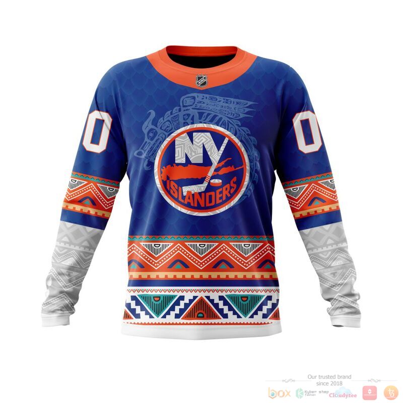 Personalized NHL New York Islanders brocade pattern 3d shirt hoodie 1 2 3