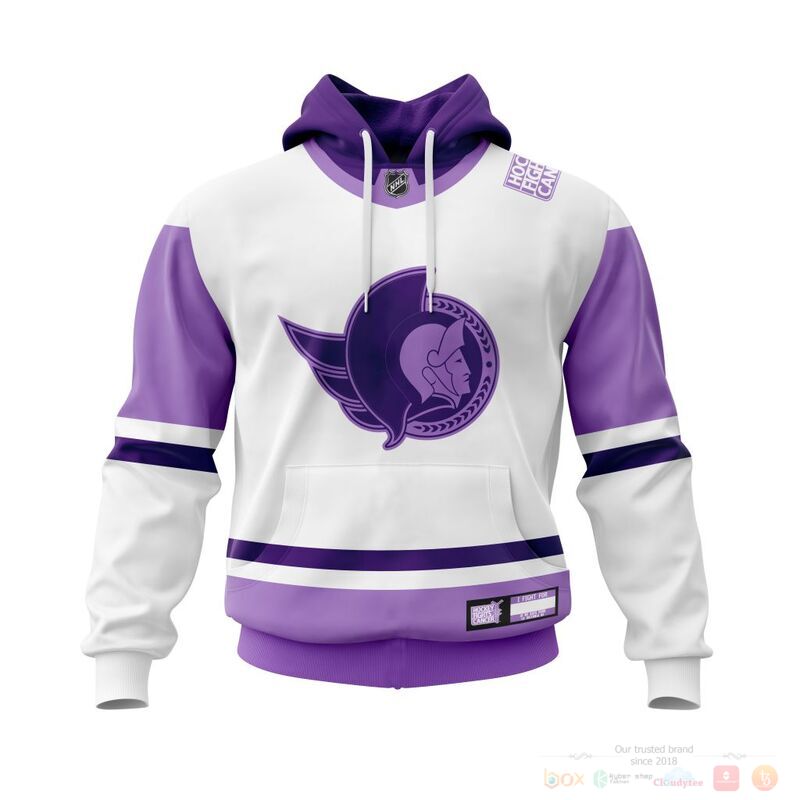 Personalized NHL Ottawa Senators Fights Cancer 3d shirt hoodie