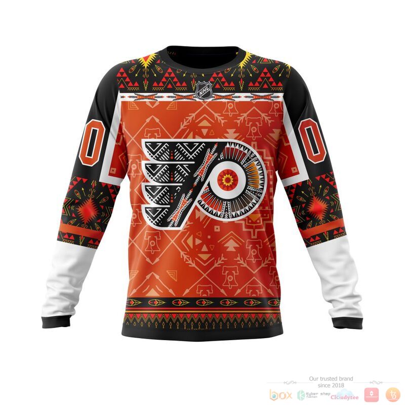 Personalized NHL Philadelphia Flyers brocade pattern 3d shirt hoodie 1 2 3