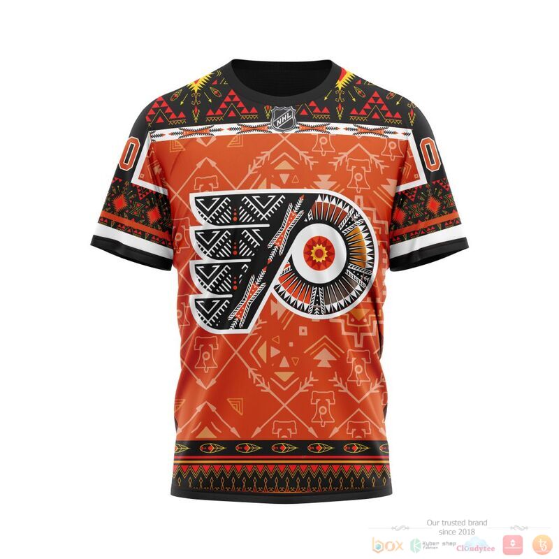 Personalized NHL Philadelphia Flyers brocade pattern 3d shirt hoodie 1 2 3 4 5