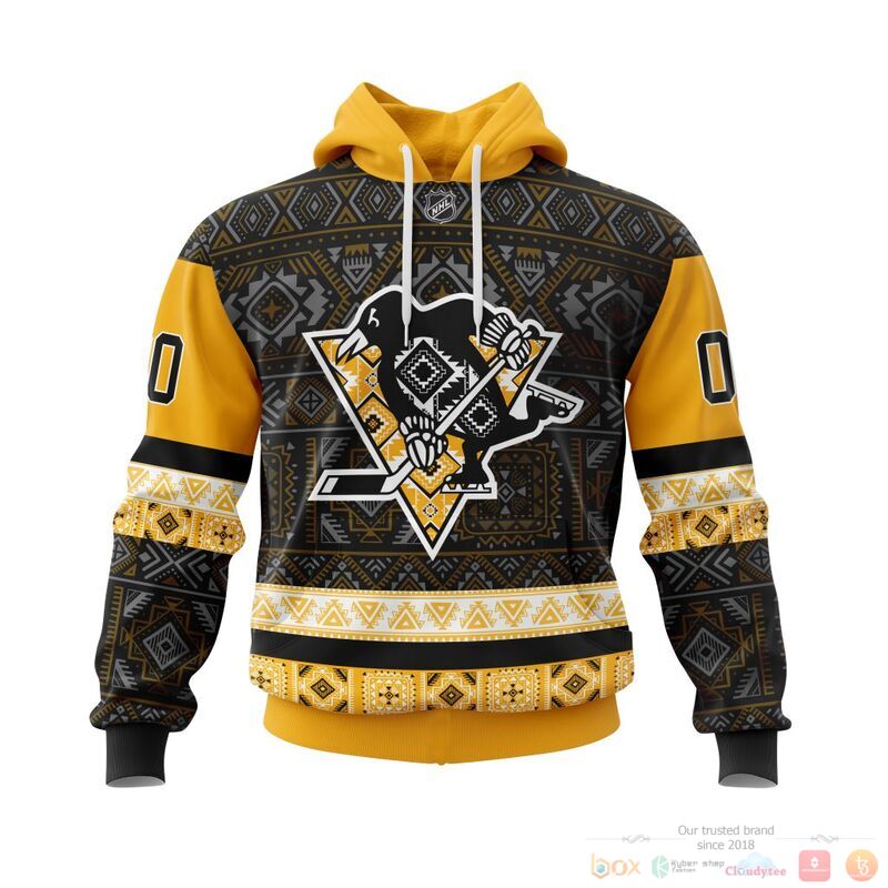 Personalized NHL Pittsburgh Penguins brocade pattern 3d shirt hoodie