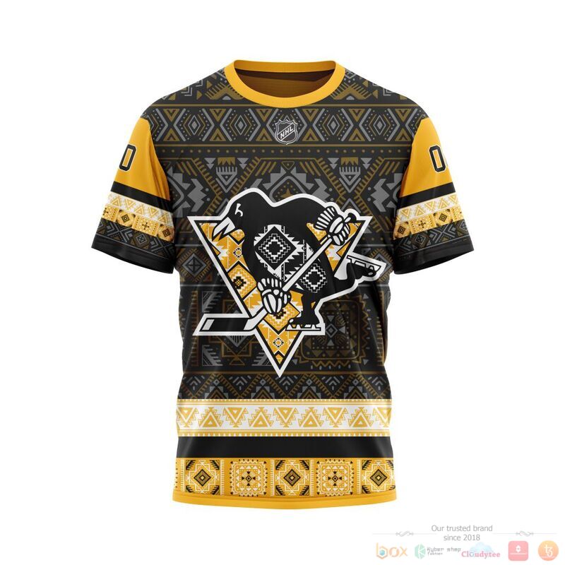 Personalized NHL Pittsburgh Penguins brocade pattern 3d shirt hoodie 1 2 3 4 5