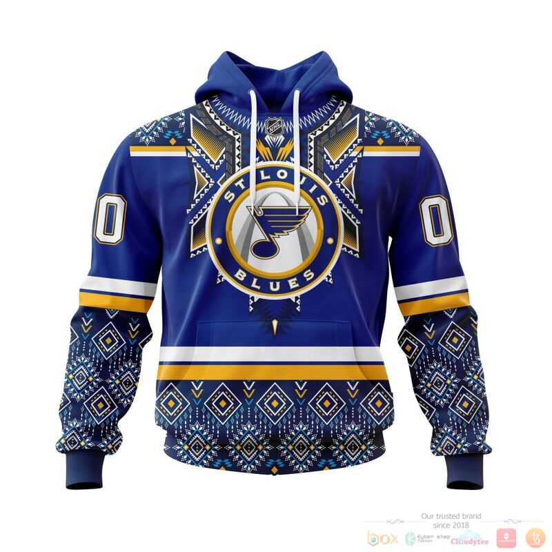 Personalized NHL St Louis Blues brocade pattern 3d shirt hoodie