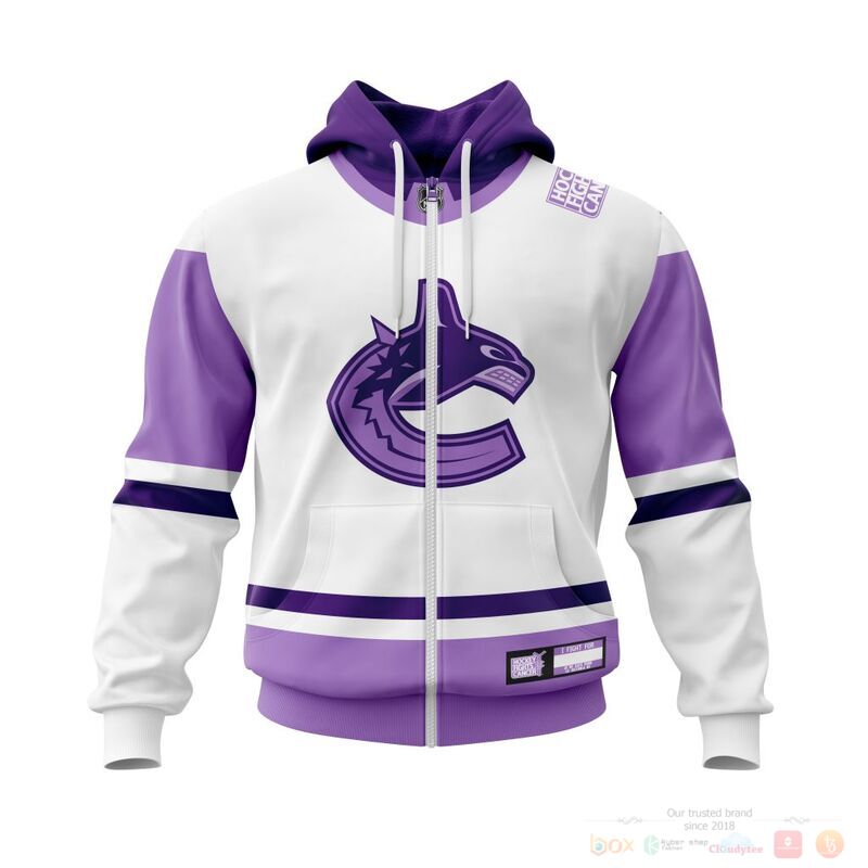 Personalized NHL Vancouver Canucks Fights Cancer 3d shirt hoodie 1