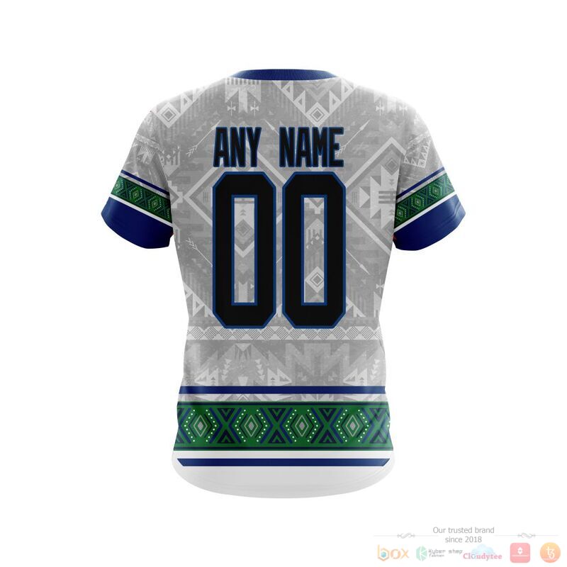 Personalized NHL Vancouver Canucks brocade pattern 3d shirt hoodie 1 2 3 4 5 6