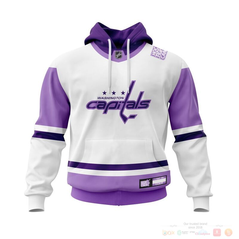 Personalized NHL Washington Capitals Fights Cancer 3d shirt hoodie